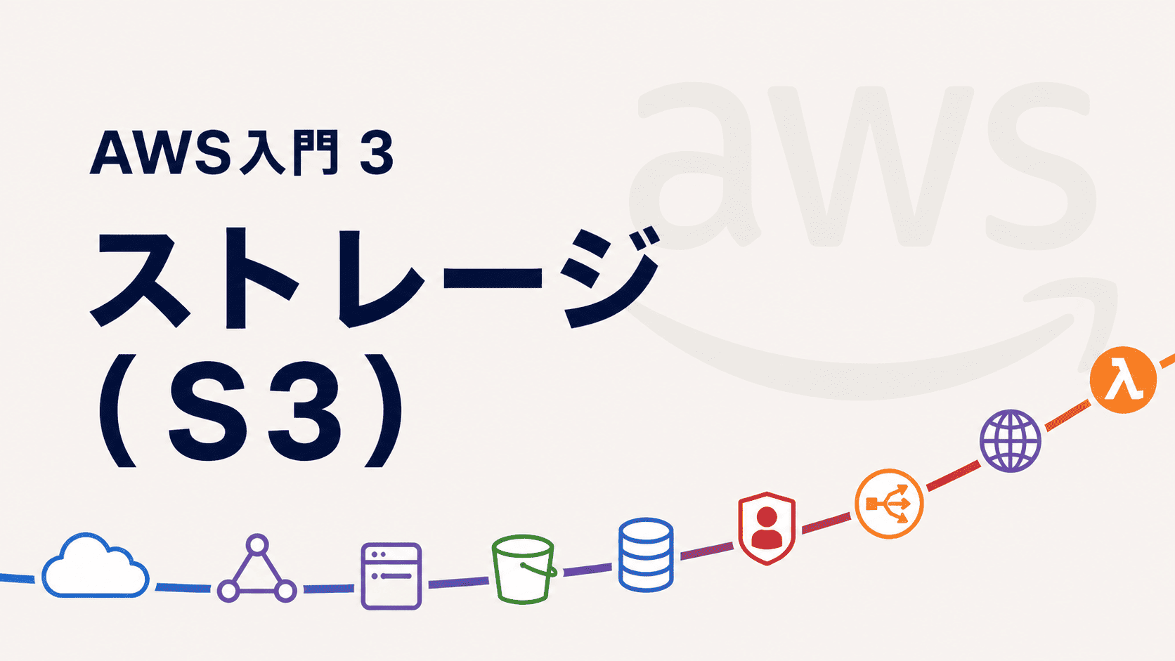 ストレージ（S3）の講座イメージ