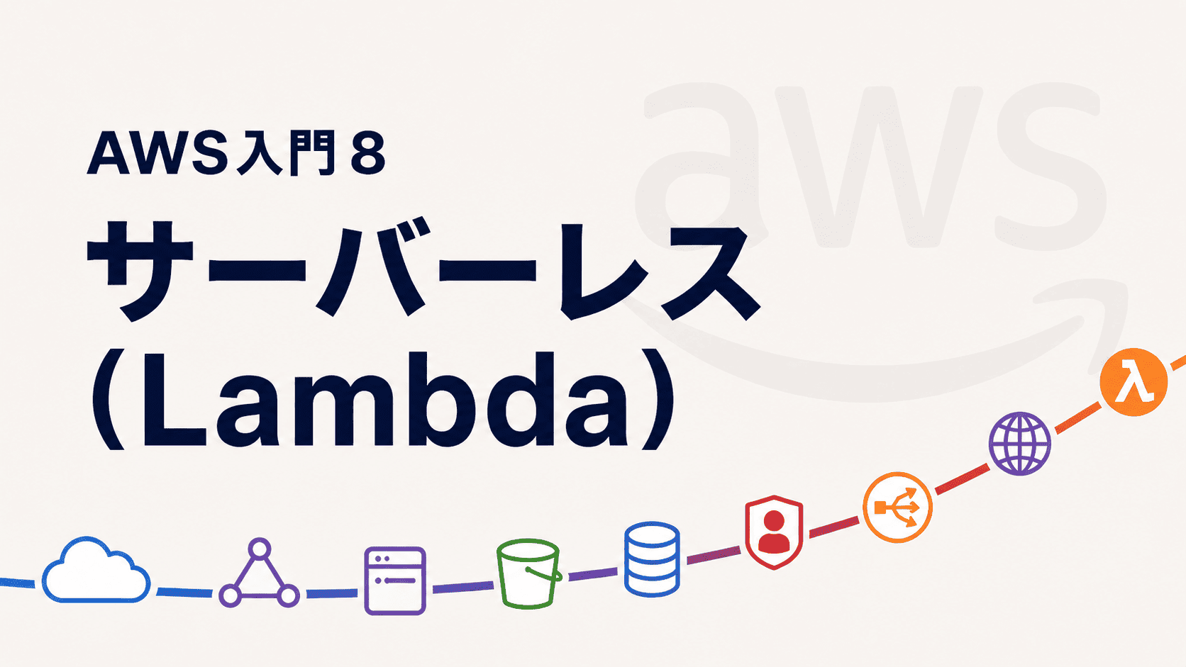 サーバーレス（Lambda）の講座イメージ