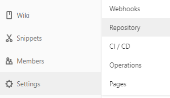 GitLabのSettings