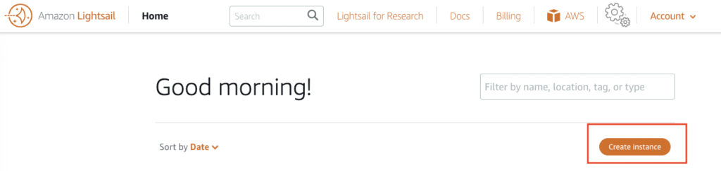 Lightsailの構築