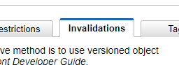 cloudfrontのinvalidations