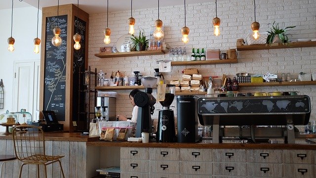 カフェのグラインダーの画像