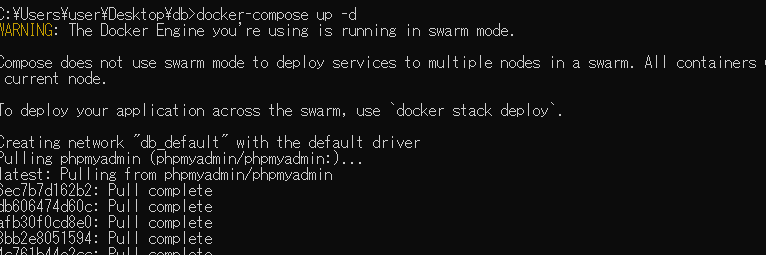phpmyadminの起動