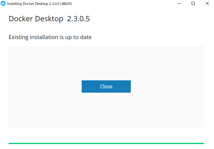 Dockerセットアップ完了