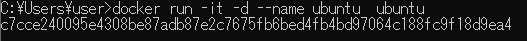 docker runコマンド