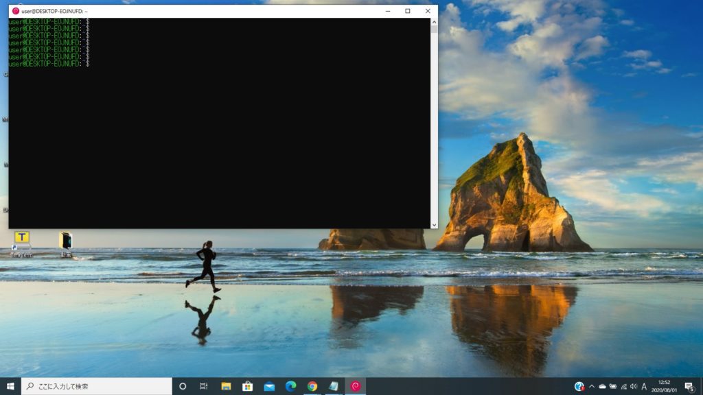 window上でLinuxを動作させる