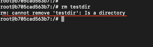 【Linux】rm: cannot remove ‘testdir’: Is a directoryというエラーが出た場合の解決方法