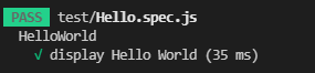 jestの実行結果