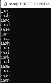 パスワードファイル作成