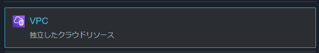 VPCのコンソール